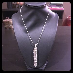 Handmade Quartz wire-wrapped necklace